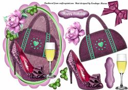 Ladies Accessories in a Oval Frame