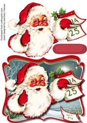Lovely Shaped Santa Topper