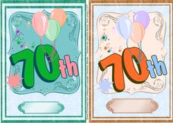 7oth Birthday Toppers