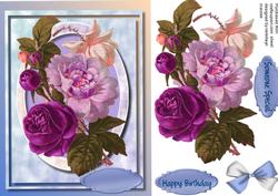 Lovely Roses in Lilac and Maurve