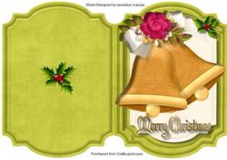 Lovely Cut and Fold Christmas Bells 