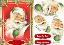 A5 Santa Checking the Christmas List
