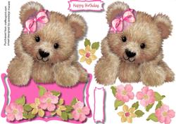 Lovely Over the Edge Fuzzy Bear ( Girl )