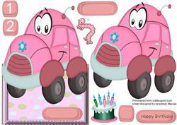 Lovely Over the Edge Birthday Bubble Car 