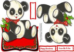 Over the Edge Christmas Panda