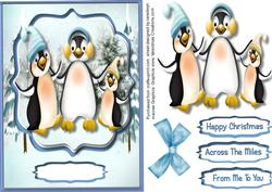 Three Cute Dancing Penquins
