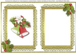 Lovely A5 Christmas Incert Gold