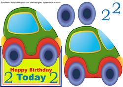 2nd Birthday Over the Edge Bubble Car