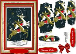 Lovely Prancing Reindeers Pyramid