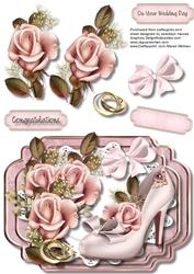 Beautiful Shoe and Wedding Roses
