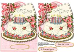 Lovely Over the Edge Birthday Cake