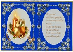 A5 Incert Christmas Gifts Blue