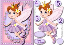 Lovely Birthday Fairy in Lilac
