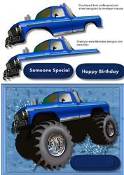 Big ,big, Truck in Blue