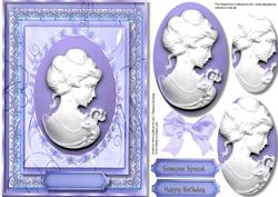 Lovely Cameo in Lilac and Lace