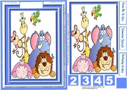 My Friends from the Zoo, ( Blue )