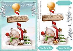 Cute Little Ted at the North Pole 