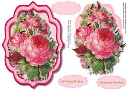 Lovely Pink Braket with Roses