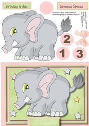 Lovely Baby Pink Elephant Wishes