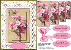 Lovely Posy of Flowers in a Flowers Frame