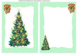 Lovely Christmas Tree Incert in Green 