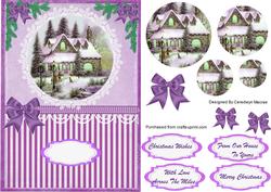 Lovely Christmas Scene in Lilac