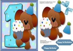 Happy 1st Birthday ( Blue )