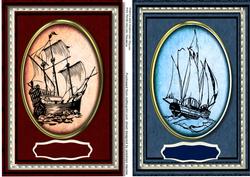 Two Lovely Sailing Ship Toppers 