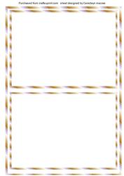 A5 Blank Incert for Any Occasion