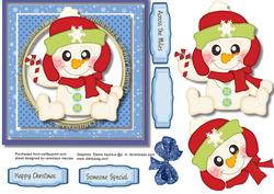 Cute Snowbaby with Candycane