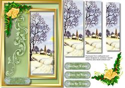 Beautiful Chrismas Church Scene , Pyramid