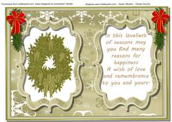 A5 Incert Christmas Scene 2 with Verse