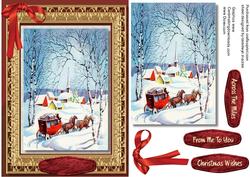 Christmas Carraige in the Snow