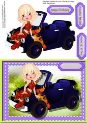Vibrat Cookie with Her Toon Card 