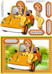 Out in the Country with My Toon Car
