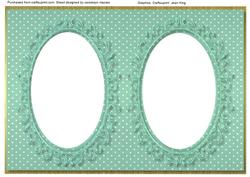 Lovely Teal Polka Dots Incert