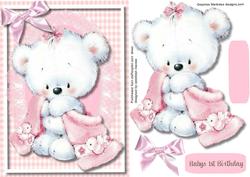 Fluffy Bears 1st Birthday, Girl