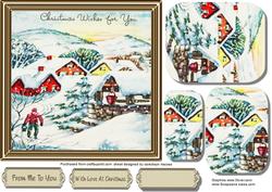 Lovely Swiss Village in the Snow 