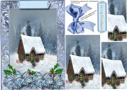 Beautiful Woodcutter's Cottage with Poinsettias