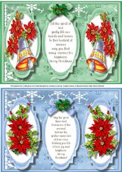 Two Lovely Christmas Toppers with a Verse