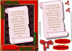To Special Friends at Christmas