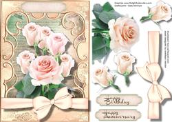 Beautiful Roses in a Ornate Frame 
