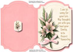Print, Cut, and Fold , My Thoughts Are with You