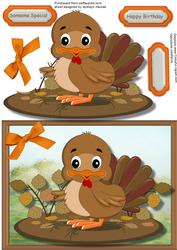 Lovely Cute Little Tubby Turkey