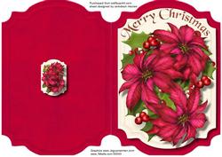 Print. Cut, and Fold Beautiful Poinsettias and Holly
