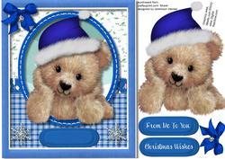 Darquise the Christmas Bear , Blue