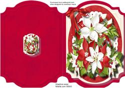 Print, Cut, and Fold Christmas Arrangement