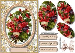 Beautiful Fushiar in a Gold Ornate Frame , Pyramid