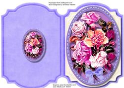 Print, Cut, Qand Fold, Lovely Shades of Lilac in a Stitched