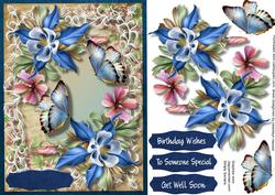 Beautiful Fleur Del a Foret Flowers and Butterflys